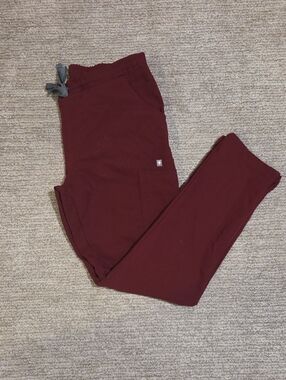 FIGS Burgundy Skinny Pant